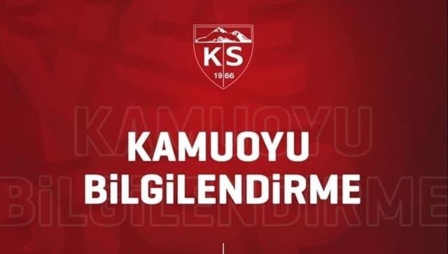 Kayserispor'dan Borçlar Hakkında Açıklama Geldi