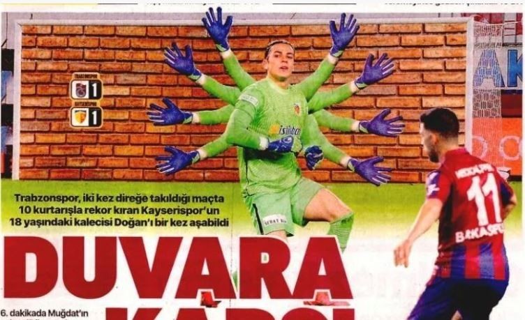 Foto Maç Gazetesi: Duvara karşı -En Güzel Manşet