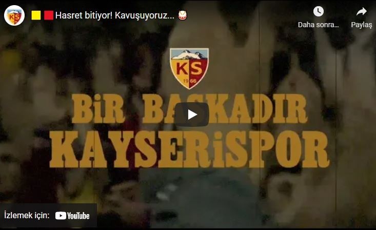 Kayserispor Taraftarlarından Bir Hasret Klibi