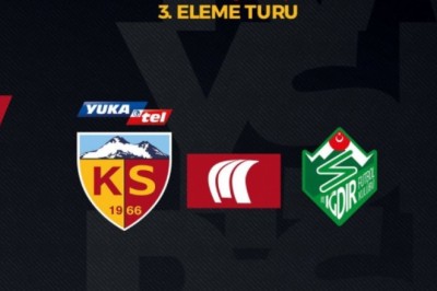 Kayserispor-Iğdır FK, Türkiye Kupası Maçının Günü Belli Oldu.