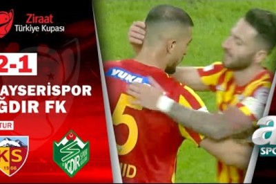 2022-2023 Türkiye Kupası Kayserispor 3-2 Iğdır FK Maç Özeti.