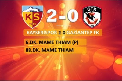 Kayserispor-Gaziantep FK Maç İstatistikleri