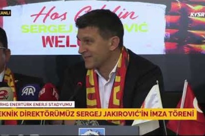 Kayserispor Yeni Teknik Direktör Sergej Jakirovic İmza Töreni