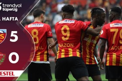 2024-2025 Süper Lig:Kayserispor 5-0 Hatayspor (Maç Özeti)
