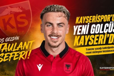 Taulant Seferi Kayseri'de! Kayserispor Golcüsüne Kavuştu