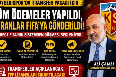 Kayserispor’da Transfer Yasağı İçin Son Adım: Gözler FIFA’da