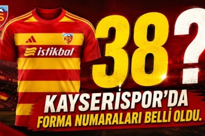 Kayserispor'da 2026-2027 Sezonu Forma Numaraları Belli Oldu.